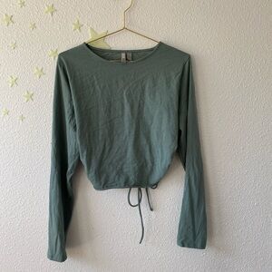 Women's Green Long Sleeve Top